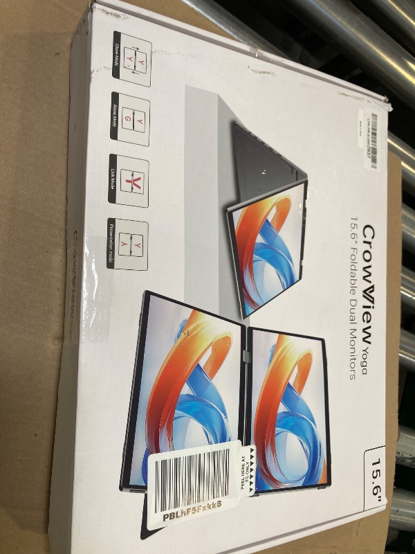 Photo 1 of 15.6" Triple Laptop Screen Extender,Metal Shell 15.6 Inch FHD Dual Monitors 1080P 360° Foldable 100% sRGB HDMI USB-C Stacked Portable Monitor for Laptop PC Windows Mac with Kickstand VESA Mountable
