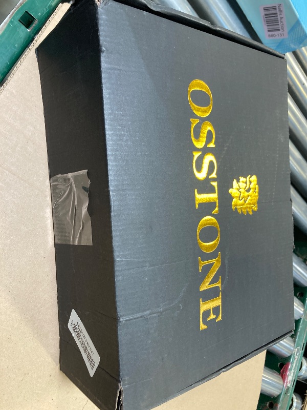 Photo 1 of 8.5--OSSTONE Men Chelsea Ankle Boots Leather Chukka Motorcycle Boots with Side Zipper Heel Retro Dress Boots JY017-R Vintage Brown 8.5