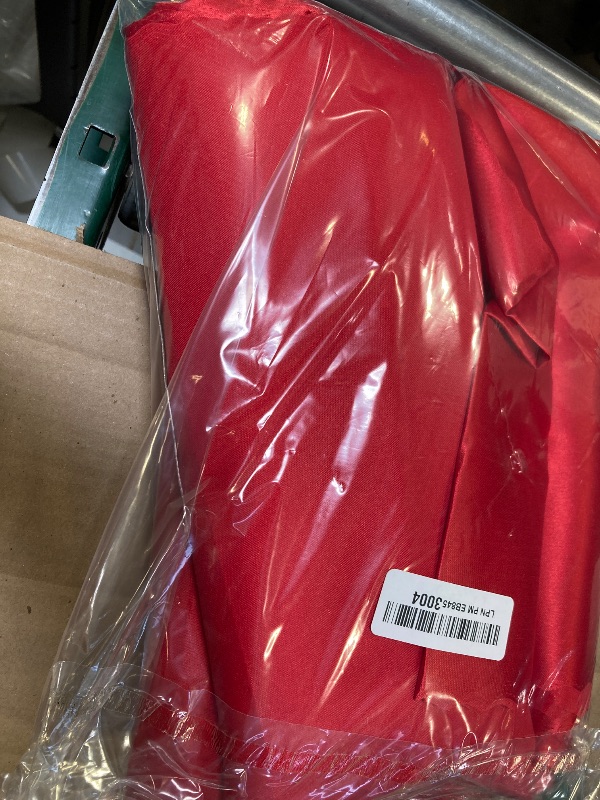 Photo 1 of Aormenzy 12 Pcs Red Satin Table Runners 12 x 108 Inch, Silky Wedding Table Runners, Elegant Table Decor, Bright Smooth Table Runners for Birthday Party, Banquet, Graduations