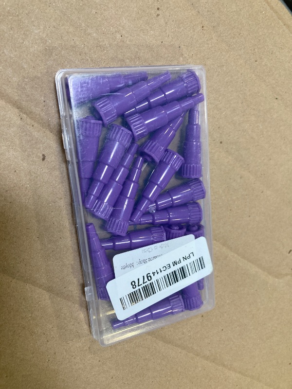 Photo 1 of 15 Cones,Transition Connector with Storage Box,Syringe Parts for Animal Feeding,Purple