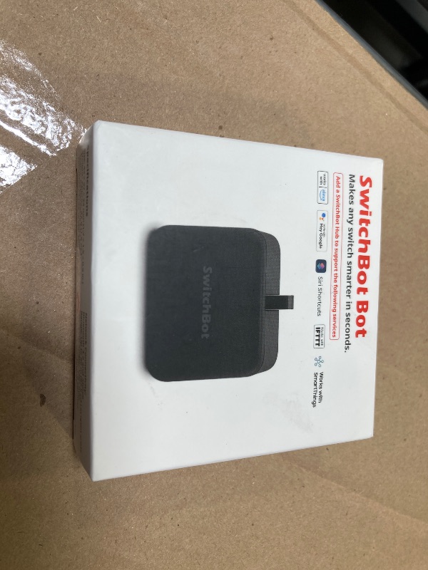 Photo 1 of SwitchBot Smart Switch Button Pusher - Bluetooth Fingerbot for Rocker Switch/One-Way Button, Automatic Light Switch, Timer and APP Control, Works with Alexa When Paired with SwitchBot Hub (Black)