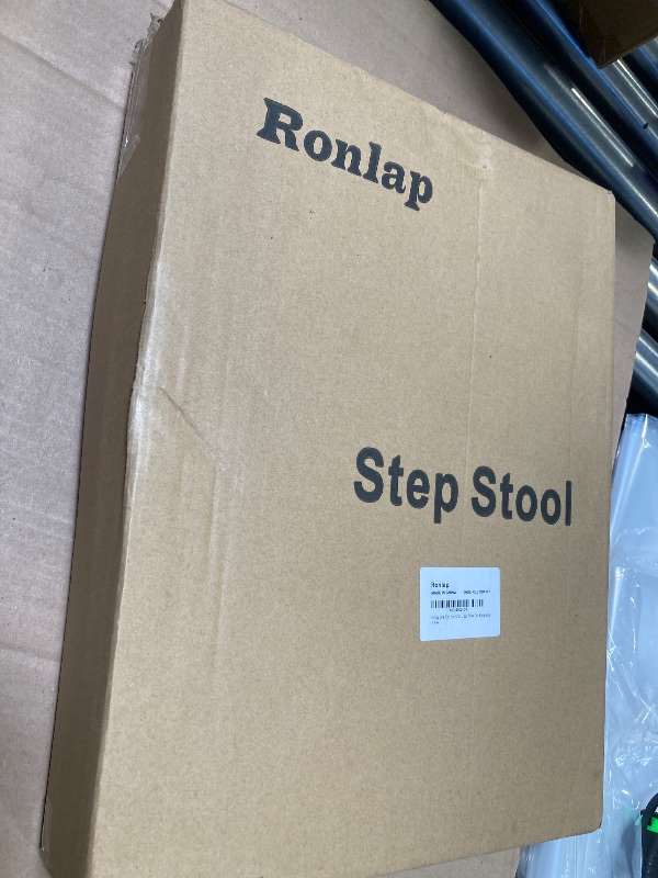 Photo 1 of Ronlap One Step Stools for Adults, Portable Safety Step Platform for Seniors Small Plastic Bedside Step Stool Mobility Wide Step Stools Elderly Assistance for Shower Bed Car Stair Outdoor, Black-Black