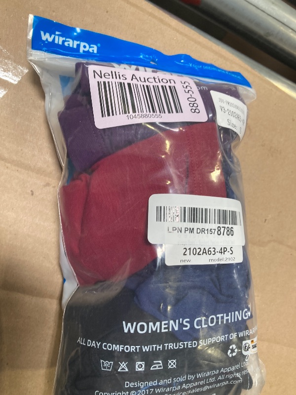 Photo 1 of wirarpa Women's Boyshort Panties Stretchy Mid High Waisted Cotton Underwear Boxer Briefs 4 Pack Assorted Small