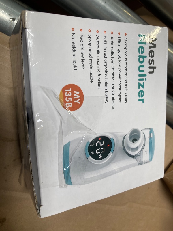 Photo 1 of Misty Nebulizer, Portable Nebulizer with Intuitive LED Interface and Auto-Cleaning, Handheld Nebulizer for Adults Kids