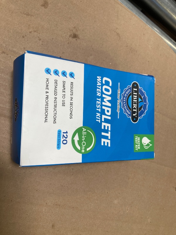Photo 1 of Liberty Gold Standard© Water Testing Strips (121-Piece Kit) All-in-One Test for Home Drinking Water, Wells and 16 Unique Tests for Lead, Hard Water Hardness, pH, Heavy Metals & More