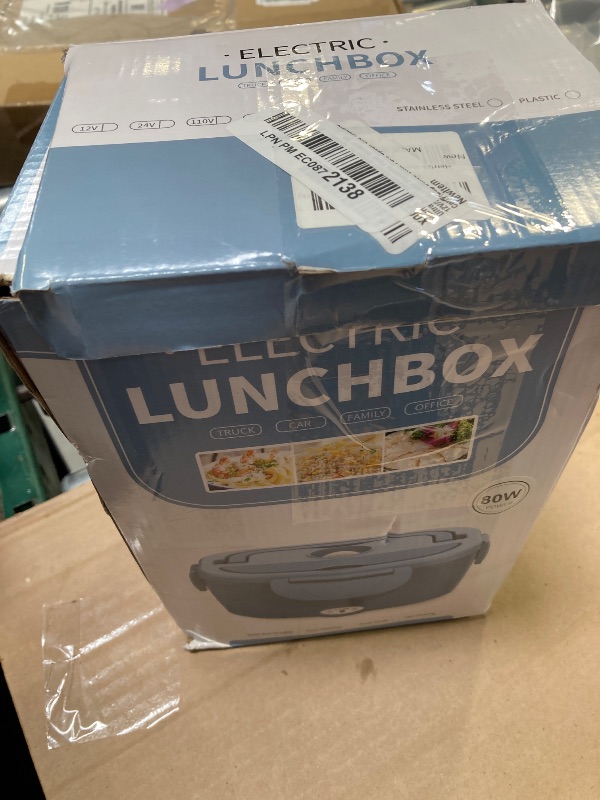 Photo 1 of Herrfilk Electric Lunch Box Food Heater, 3 in 1 Ultra Quick Heated Lunch Boxes for Adults, 12V/24V/110V Portable Food Warmer for Car/Truck/Office With Fork Spoon and Insulated Carry Bag