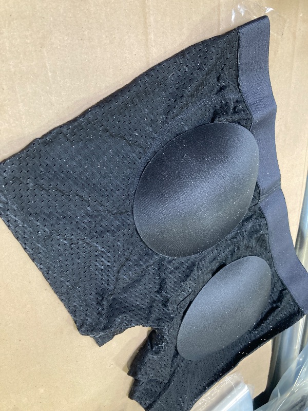 Photo 1 of Evankin Mens Butt Padded Boxer Briefs Breathable Mesh Underwear Butt Enhancer Underpants with Hip Pad(Black, 2XL)