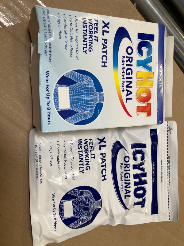 Photo 1 of 1pc only---------Icy Hot Original XL Pain Relief Patch 1pc  for Back and Large Areas