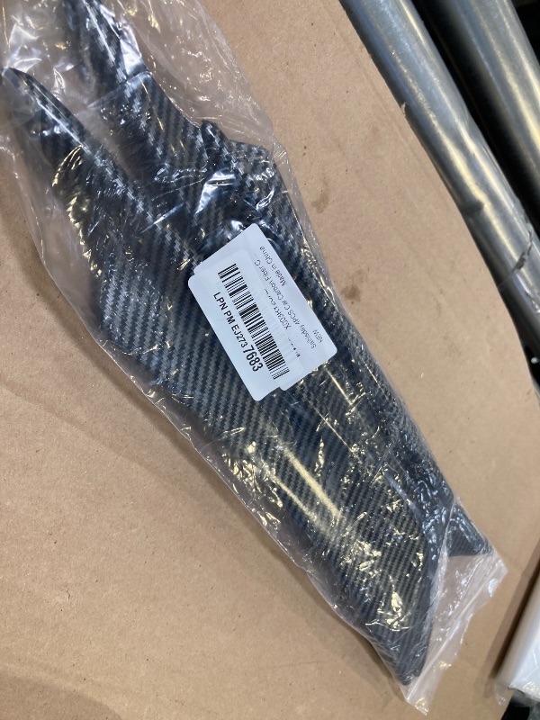 Photo 1 of Saihisday 4PCS Car Carbon Fiber Color Front Bumper Splitter Fins Lip Trim, Universal Fit