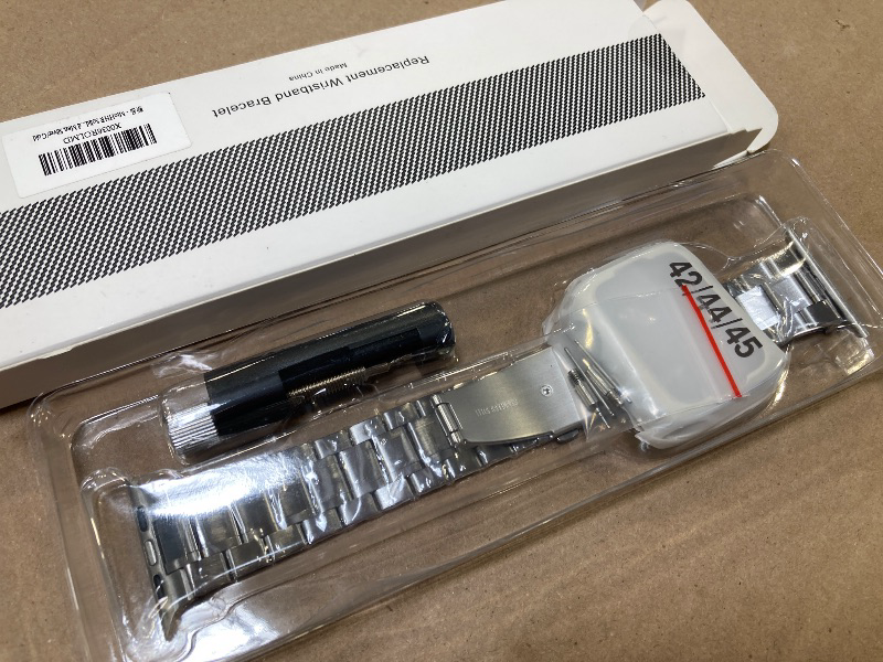 Photo 1 of MioHHR Solid Stainless Steel Band Compatible with Apple Watch 38mm 40mm, Metal Strap with Soft TPU Case for iWatch Series 6 5 4 3 2 1 SE Women and Men  