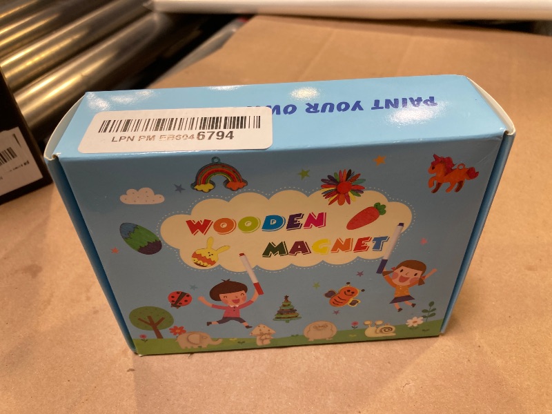 Photo 1 of Worgree DIY Wooden Magnets, 36 pcs Wooden Art Craft Supplies Painting Kit for Kids Party Favors for Boys Girls Ages 4-8 8-12 Birthday Easter Crafts Gifts Toys Basket Goodie Bag Stuffers
