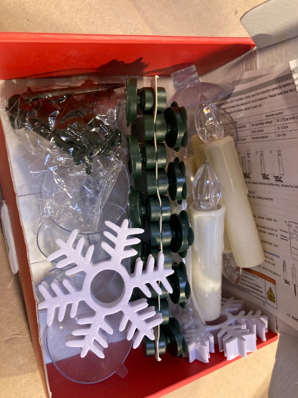 Photo 1 of 6 PCS---- LED Window Flameless Taper Candle, Battery Operated Christmas Tree Candle Lights  