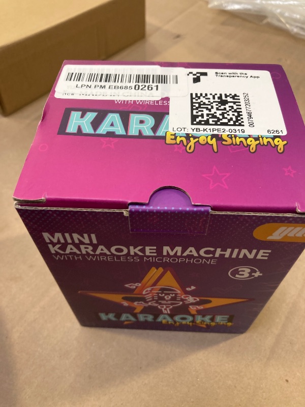 Photo 1 of YLL Mini Karaoke Machine with 2 Wireless Microphones, TOP Kids Gifts for Girls Ages 3, 4, 5, 6, 7, 8, 9,10,11,12 +Year Old, 4-12 Years Old Birthday Toy Gift for Girls Boys Party (Purple)