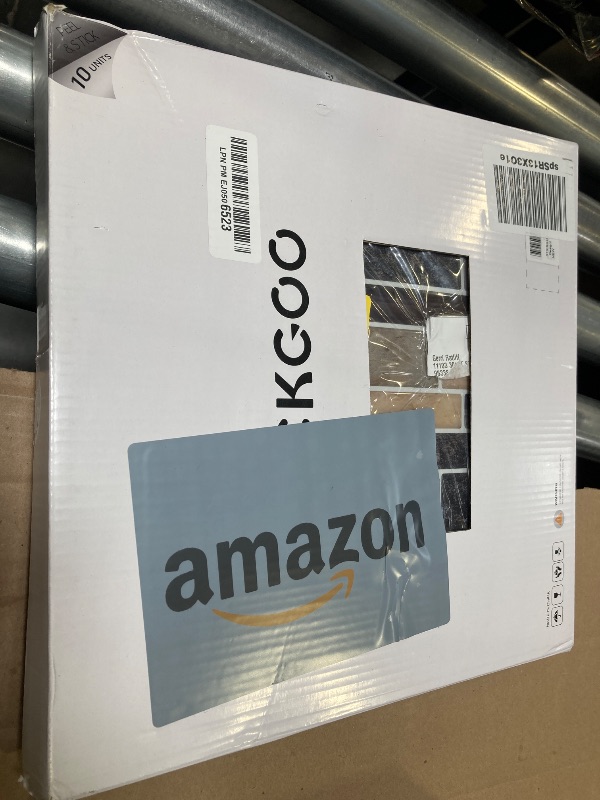 Photo 1 of STICKGOO Thicker Design Peel and Stick Tile Backsplash, 12”×12”Stick on Backsplash for Kitchen, Self Adhesive Tile for Kitchen Backsplash and Bathroom(10 Sheets, Gray)