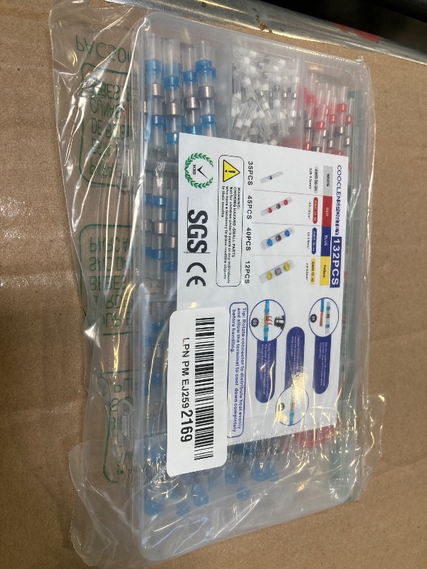 Photo 1 of 132PCS Solder Seal Wire Connectors, Professional Heat Shrink Butt Wire Connectors, Cooclensportey Solder Stick Wire connectors for Motorcycle, Automotive, Marine with Anticorrosion and Waterproof