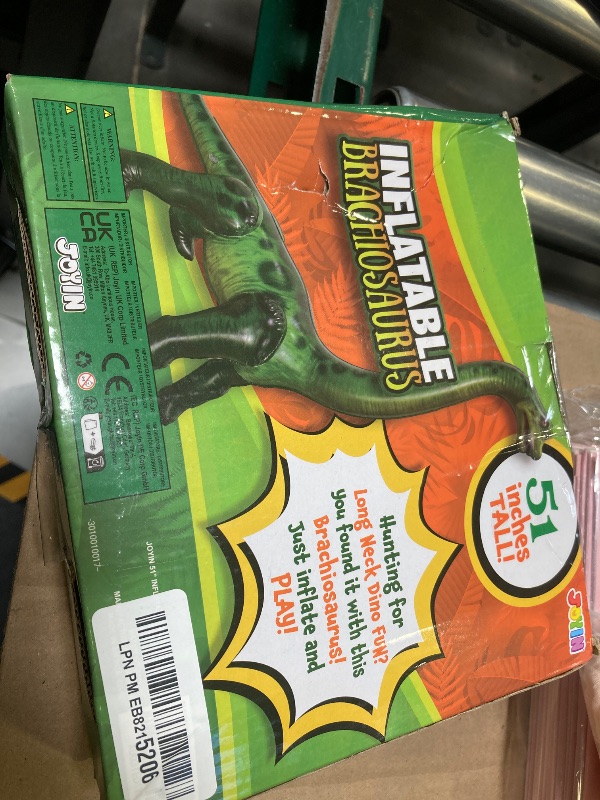 Photo 1 of JOYIN 51" Brachiosaurus Inflatable Dinosaur Toy for Party Decorations, Birthday Party Gift, Gift for Kids and Adults