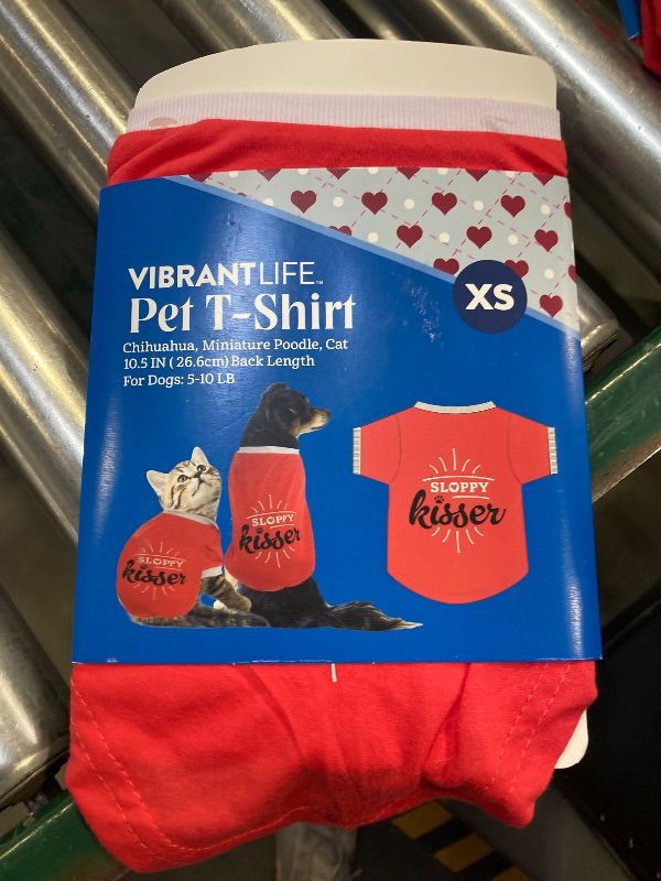 Photo 1 of 3 PACK -Vibrant Life (2 x- small/ 1 -small) for Dogs "Sloppy Kisser" Pet T-Shirt, New