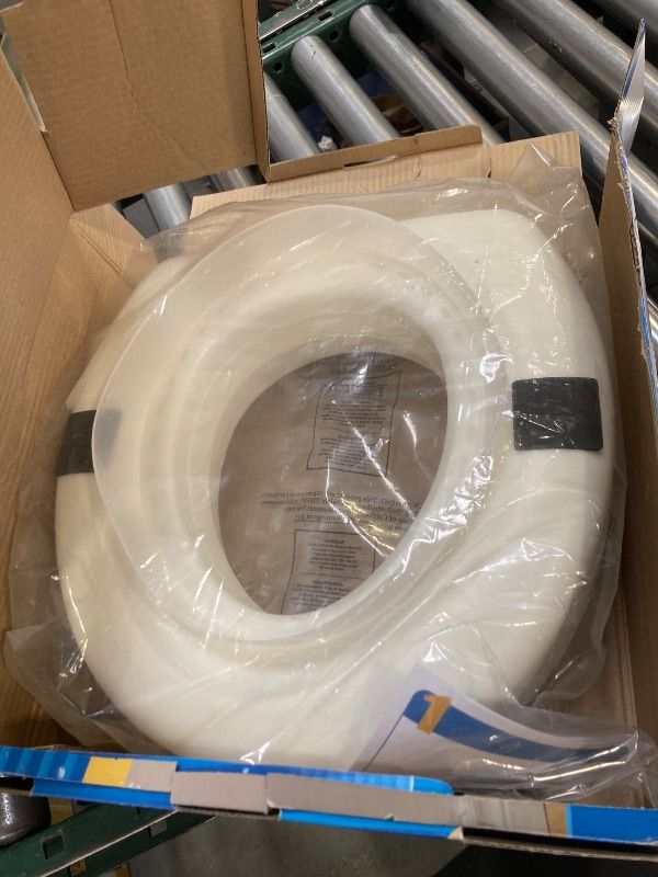 Photo 1 of AquaSense 770-610 4 Inch Portable Raised Toilet Seat Riser, Elevated Toilet Seat for Seniors