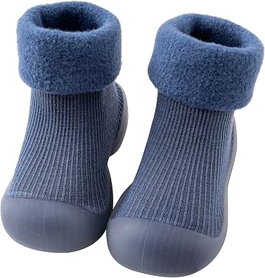 Photo 1 of Baby Socks Anti-Slip Rubber Soft Sole Slippers Indoor/Outdoor Toddler Slipper Cotton Mesh Shoes for First Walking 20-21