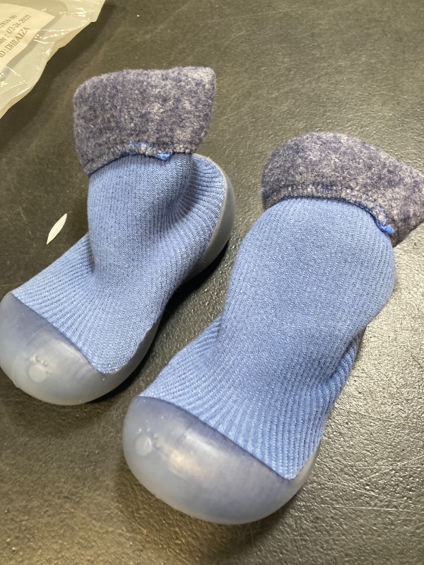 Photo 1 of Baby Socks Anti-Slip Rubber Soft Sole Slippers Indoor/Outdoor Toddler Slipper Cotton Mesh Shoes for First Walking 20-21