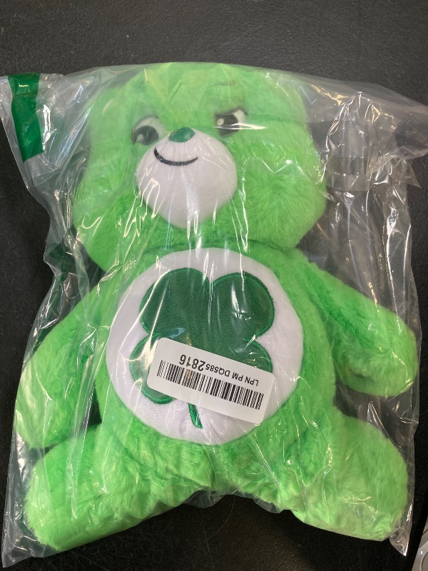 Photo 1 of Care Bears 14" Good Luck Bear Plushie - Medium Size - Green Plush for Ages 4+ – Perfect Stuffed Animal Holiday, Birthday Gift, Super Soft and Cuddly – Gift For Girls and Boys, Collectors