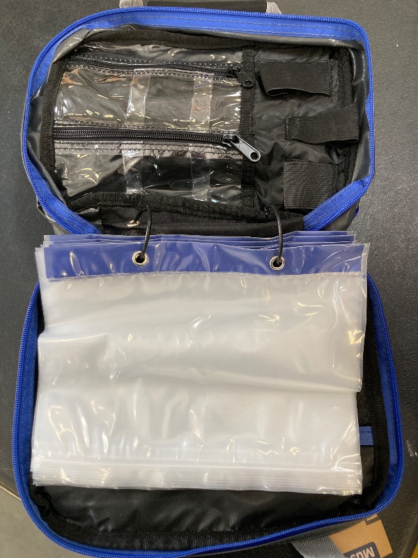 Photo 1 of Mustad Rigger Bag, 10"x8"x2.5" Water-Resistant Double Rigger Wallet with Organizer Pockets & Rear Velcro Straps, Fishing Essentials Gear Bag, 500 Denier Tarpaulin Nylon (Double - 20 inner pockets)
