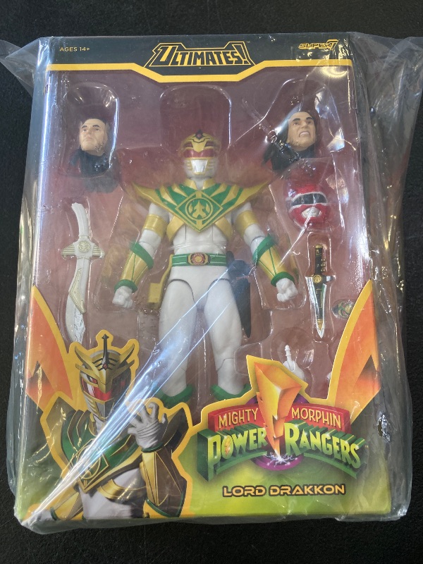 Photo 1 of Super7 ULTIMATES! Mighty Morphin Power Rangers Lord Drakkon - 7" Power Rangers Action Figure with Accessories Classic TV Show Collectibles and Retro Toys