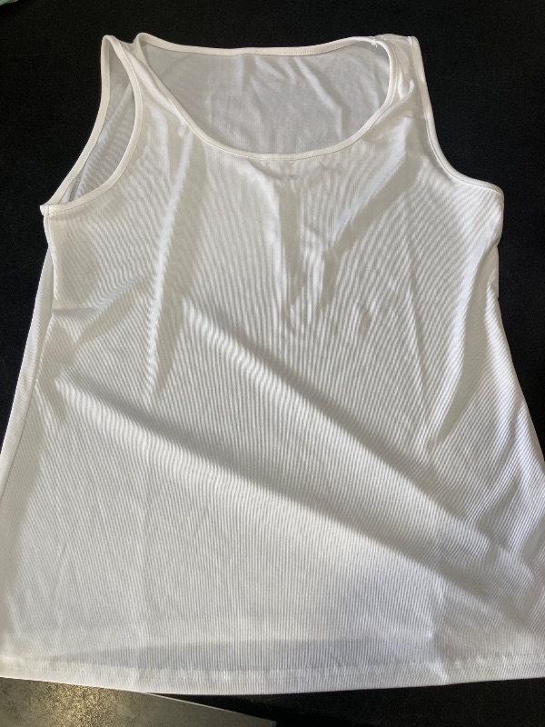 Photo 1 of Women's White Tank Top - Size L 