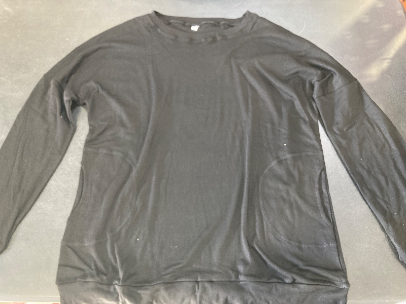 Photo 1 of Black Long Sleeve Shirt - Size L