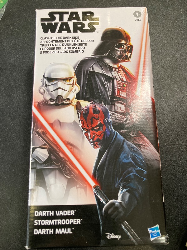 Photo 1 of STAR WARS Clash of The Dark Side, 12-Inch Action Figure Set, 3-Pack of Figures & 4 Accessories, Toys for Kids Ages 4 and Up