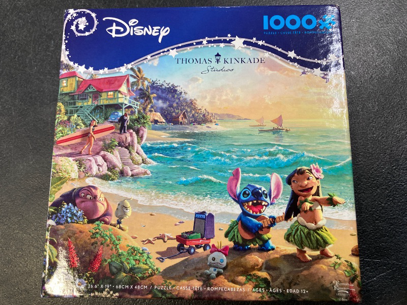 Photo 1 of Ceaco - Thomas Kinkade - Disney - Lilo and Stitch - 1000 Piece Jigsaw Puzzle