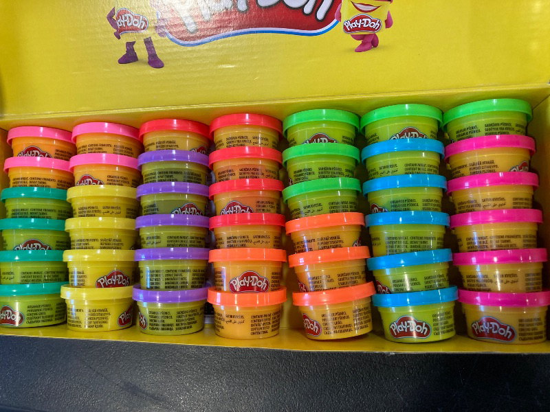Photo 1 of Play-Doh Bulk 42-Pack of 1-Ounce Cans, Easter Basket Stuffers for Girls & Boys, Party Favors, Kids Arts & Crafts, Preschool Toys, Ages 2+ (Amazon Exclusive)