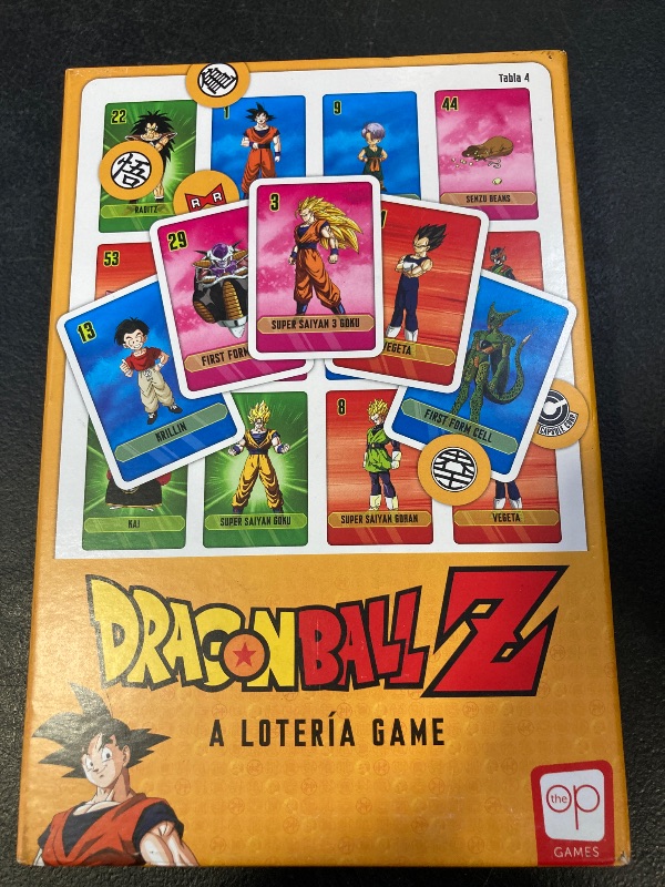 Photo 1 of Lotería: Dragon Ball Z, Traditional Mexicana Game of Chance, Bingo Style Game Featuring Artwork & Illustrations from the Popular Anime Series Dragon Ball Z, Inspired by Spanish Words & Mexican Culture