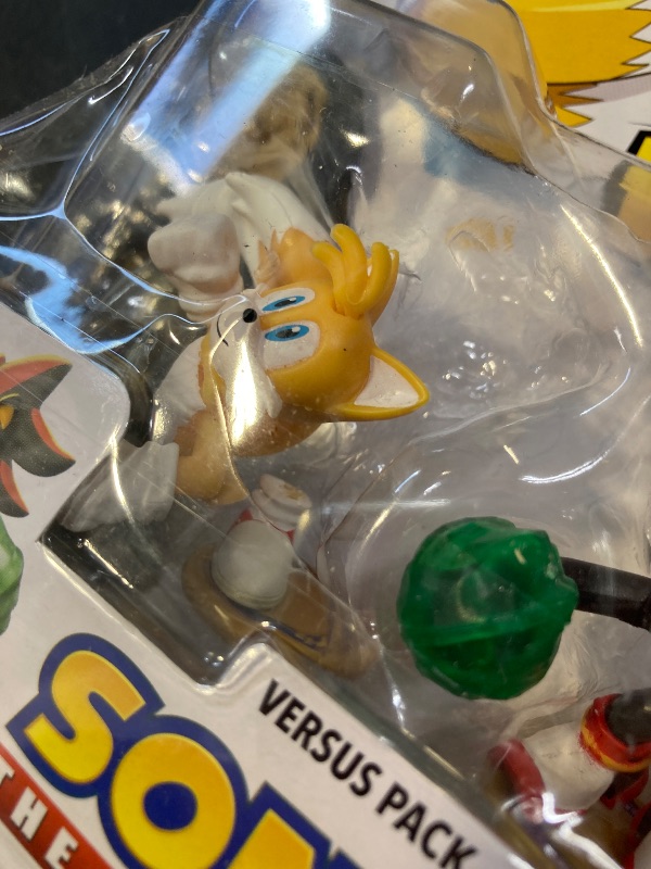 Photo 1 of AKEDO Sonic The Hedgehog Versus Pack with Tails and Shadow, Mini Collectable Battling Action Warriors, 2.25 Inches Tall, Contains 2 Battle Controllers