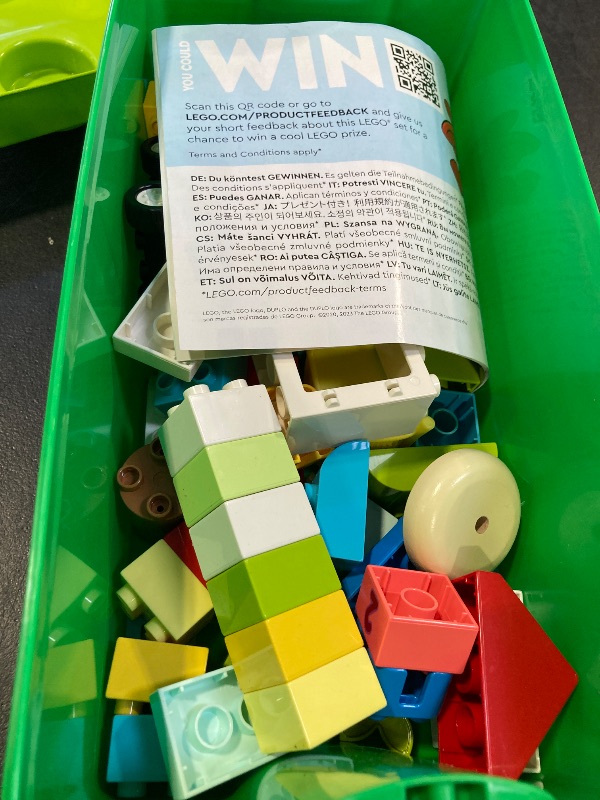 Photo 1 of LEGO DUPLO Classic Brick Box Building Set - Features Storage Organizer, Toy Car, Number Bricks, Build, Learn, and Play, Great Gift Playset for Toddlers, Boys, and Girls Ages 18+ Months, 10913