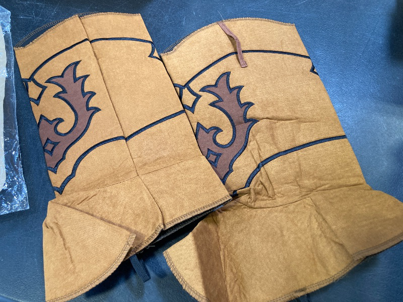 Photo 1 of Rubies Adult Cowboy Boot-Top Covers Costume Accessory for Themed Parties and Halloween