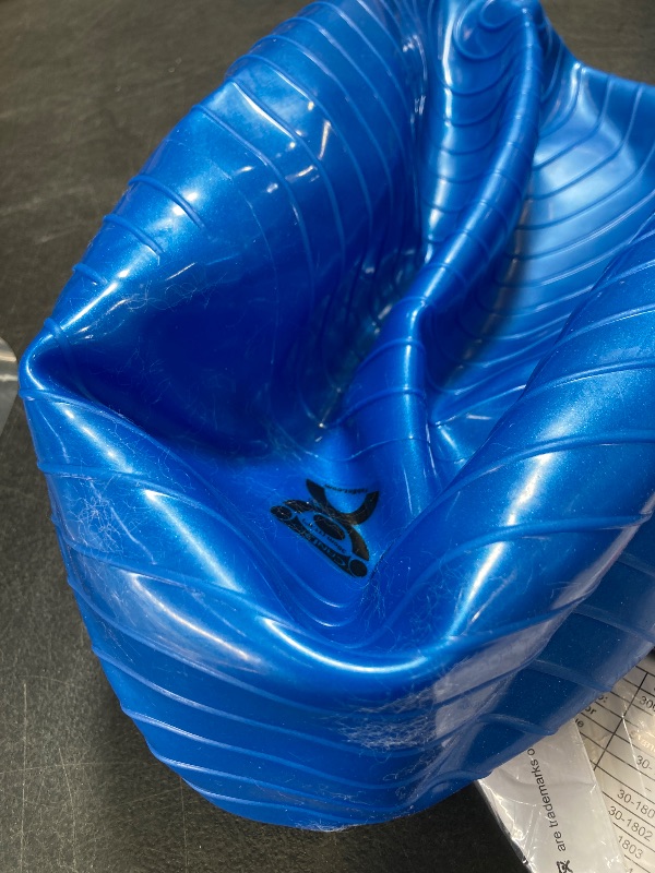 Photo 1 of CanDo Inflatable Exercise Ball - Blue 11.8", Durable Extra Thick Non-Slip Stability Ball for Core Workouts, Yoga, Pilates, Active Seating, Physical Therapy, Pregnancy, Home Gym, Flexibility