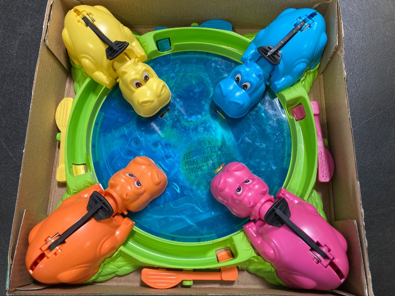 Photo 1 of Hungry Hungry Hippos Game for Preschoolers | Instant Marble Relaunch, Easy Set-Up & Storage| Ages 4 and Up | 2 to 4 Players | Kids Games