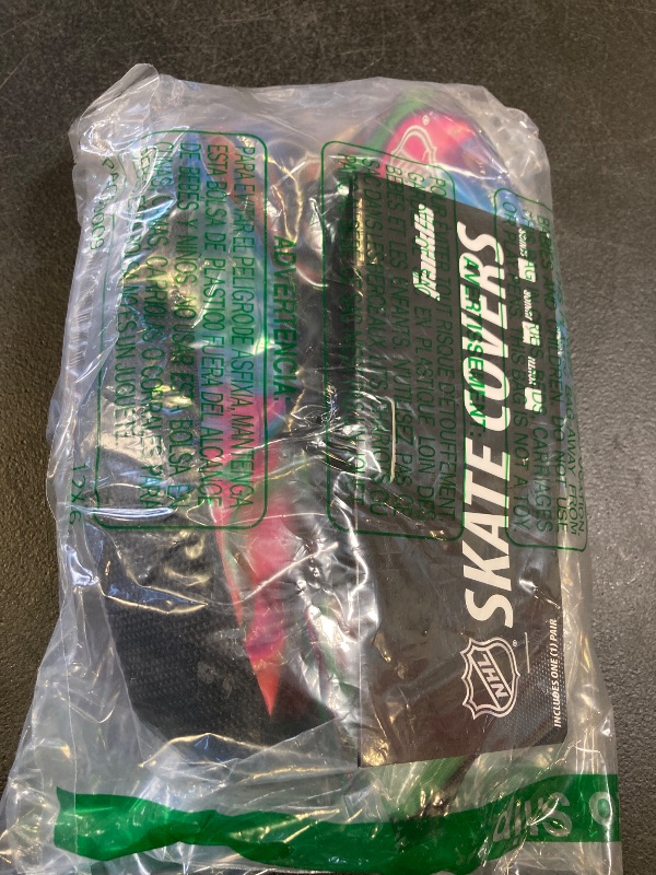Photo 1 of Franklin Sports NHL Hockey Skate Guards - Blade Covers for Ice Hockey Skates - Youth Soakers for Kids - Junior Size for JR1- JR5
