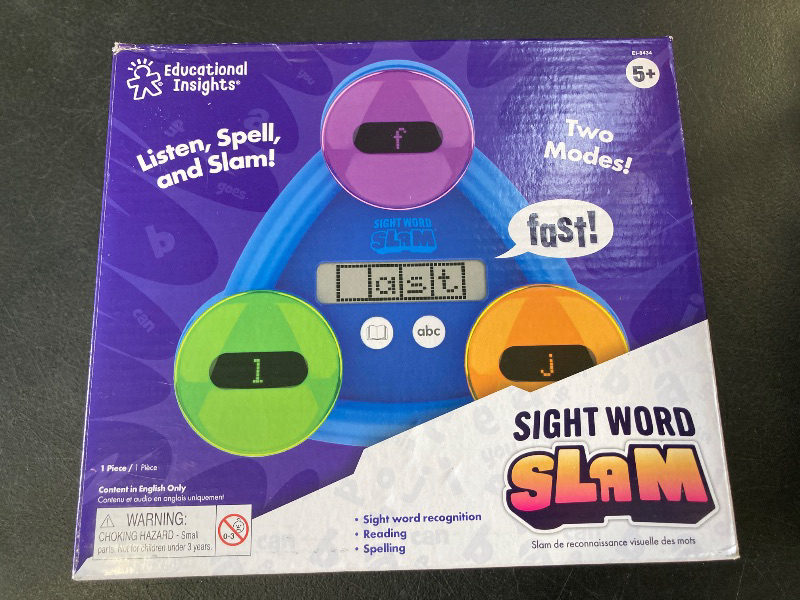 Photo 1 of Educational Insights Sight Word Slam - Electronic Learning Games for Kids 5+, Sight Words Games for Kids, Word Games, Classroom Must Haves