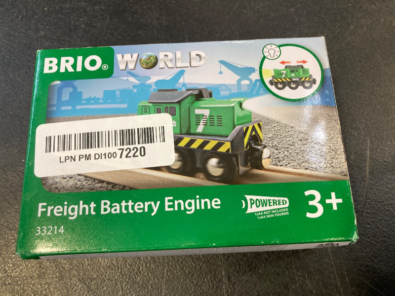 Photo 1 of BRIO World 33214 - Freight Battery Engine - Engaging Wooden Toy Train Set for Kids Age 3 and Up | Battery Powered | Interactive Play | Ideal