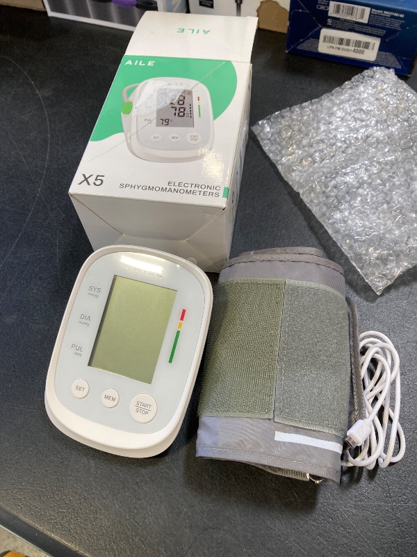 Photo 1 of Blood Pressure Monitor, AILE Blood Pressure Machine Upper Arm Large Cuff(8.7"-16.5"), High Automatic Blood Pressure Monitors Cuff for Home Use, (BP) Manual Arm Blood Pressure Monitors, 2 * 99 Memory