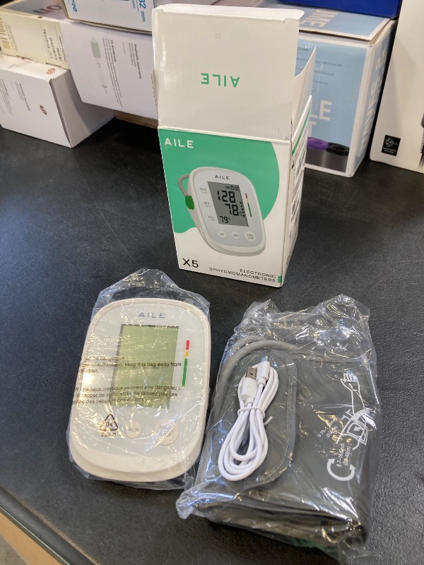 Photo 1 of Blood Pressure Monitor, AILE Blood Pressure Machine Upper Arm Large Cuff(8.7"-16.5"), High Automatic Blood Pressure Monitors Cuff for Home Use, (BP) Manual Arm Blood Pressure Monitors, 2 * 99 Memory