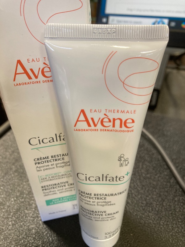Photo 1 of Avène Cicalfate+ Restorative Protective Cream, postbiotic skincare for sensitive skin, helps restore skin barrier, face and body, safe for infants, children and adults, 3.3 Fl Oz