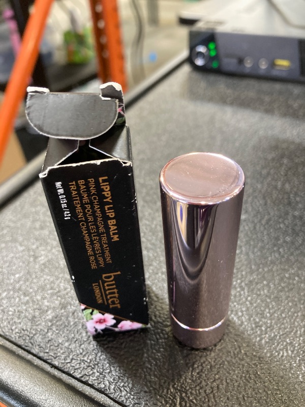 Photo 1 of butter LONDON Lippy Hydrating Lip Balm, Pink Champagne - Lightweight Conditioning Lip Care Product Nourishes, Soothes & Hydrates Dry Lips - Plant-Based Lip Moisturizer for Natural Fresh-Looking Lips