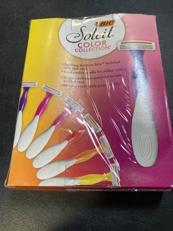 Photo 1 of BIC Soleil Smooth Colors Women's Disposable with 3 Blade Razors, Razors for Women, 14-Pack