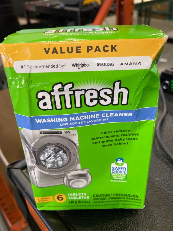 Photo 1 of Affresh Washing Machine Cleaner, Cleans Front Load and Top Load Washers, Including HE, 6 Tablets