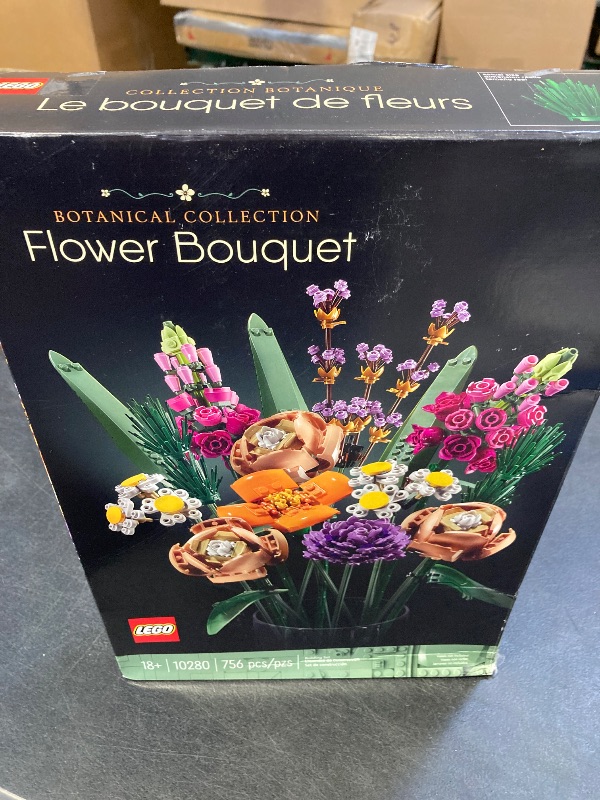 Photo 1 of LEGO Icons Flower Bouquet Building Set - Artificial Flowers for Decoration for Home and Display, Ages 18+ - Gift for Mother's Day - Small Fake Flowers for Table, Desk, Office - 10280