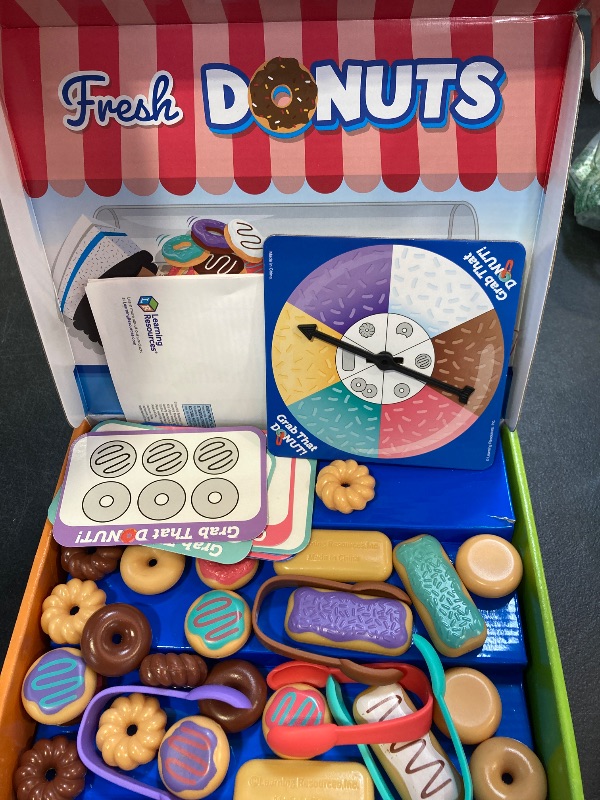Photo 1 of Learning Resources Grab That Donut!, 39 Pieces, Ages 3+,Fine Motor Game, Toddler Learning Toys,Toddler Toys, Educational Games for Kids, Preschool Games,Donut Toys