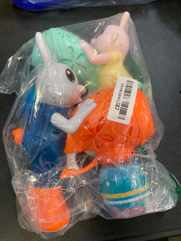 Photo 1 of Bubble Guns for Toddlers,2pcs Rabbit Bubble Machine for Kids, Automatic Bubble Blower with 10 Bubble Solutions, Outdoor Toys Easter Baskets Stuffers Gift for Age 3 4 5 6 7 8 Years Old Boys Girls